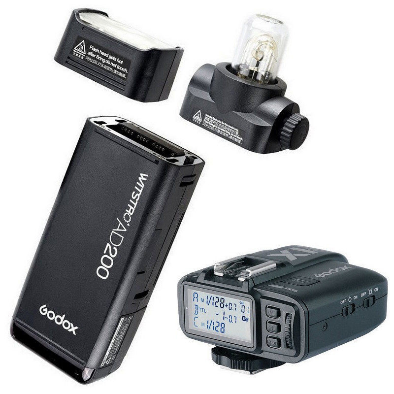 Godox Witstro AD200 Portable Flitser + X2 Transmitter voor Nikon