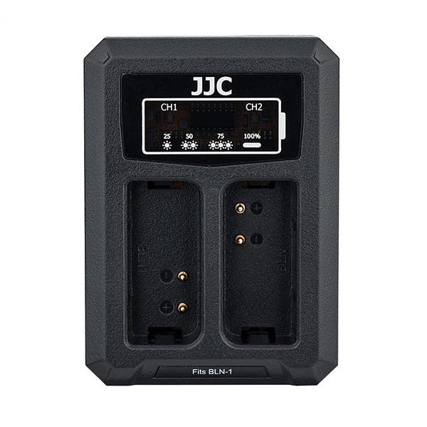 JJC DCH-BLN1 USB Dual Battery Charger (voor Olympus BLN-1)