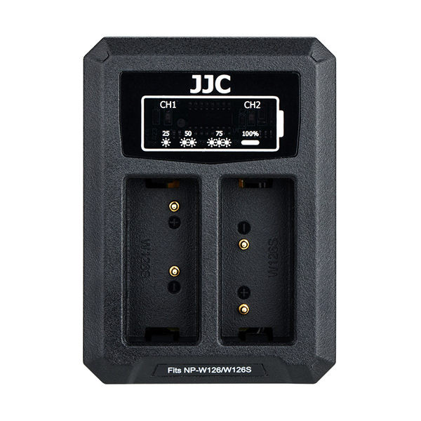 JJC DCH-NPW126 USB Dual Battery Charger (voor Fujifilm NP-W126 accu)