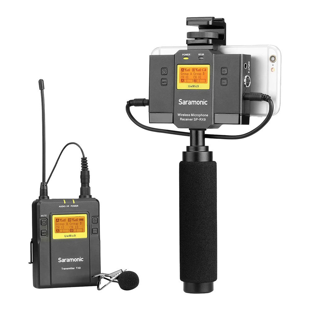 Saramonic UwMic9 Kit12 UHF Wireless and Audio Mixer Microphone System