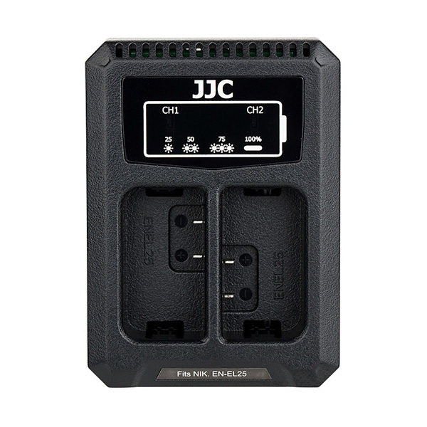 JJC DCH-ENEL25 USB Dual Battery Charger (voor Nikon EN-EL25 accu)