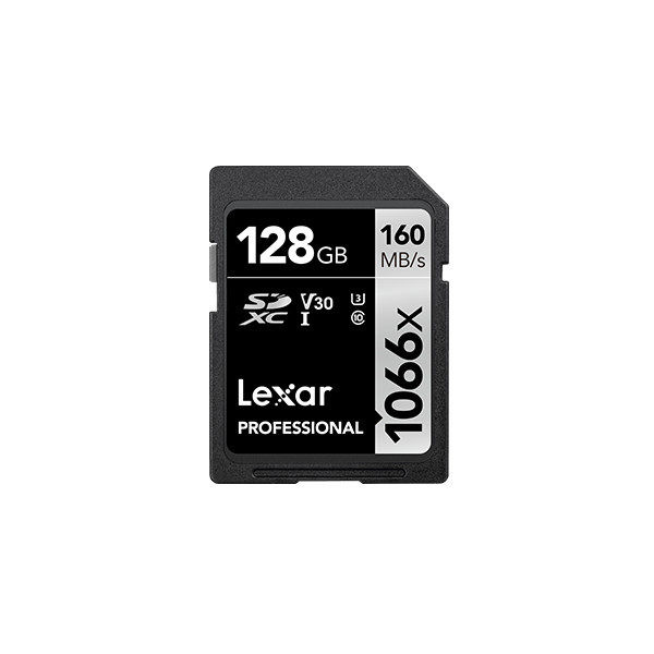 Lexar 128GB SD Pro UHS-I U3 V30 1066x 160MB/s geheugenkaart