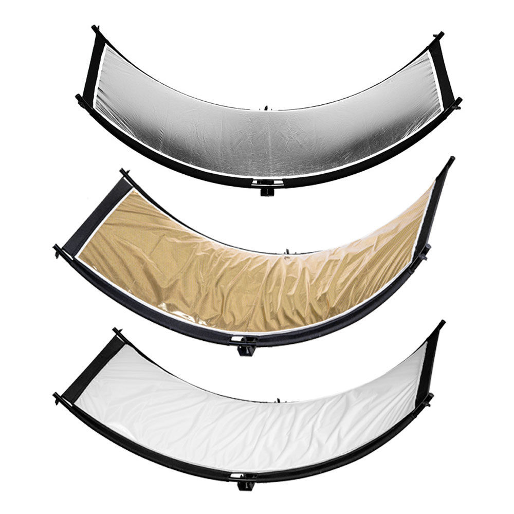 Caruba Curved Face Reflector Pro Kit - 180x65cm (incl. uitbreidings-set)