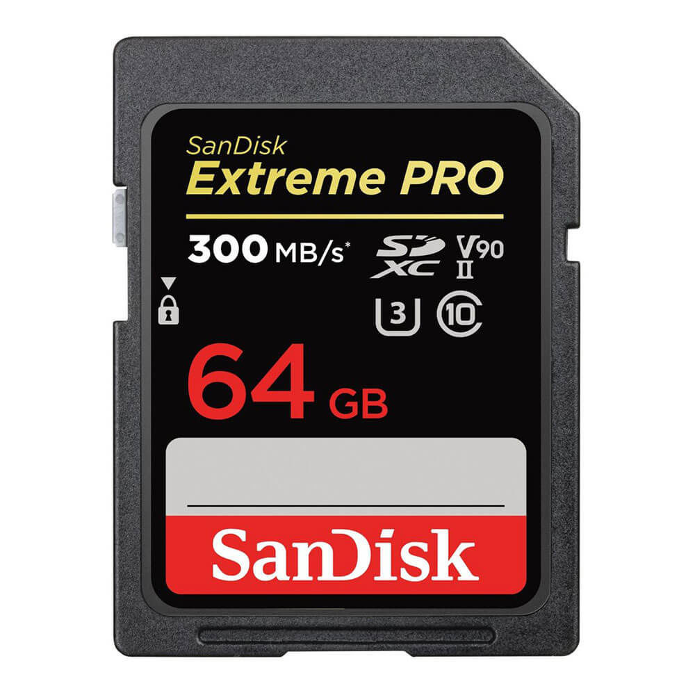 SanDisk 64GB SDXC Extreme Pro UHS-II geheugenkaart