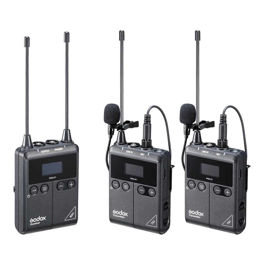 Godox WMicS1 Kit 2 UHF Wireless Microphone System