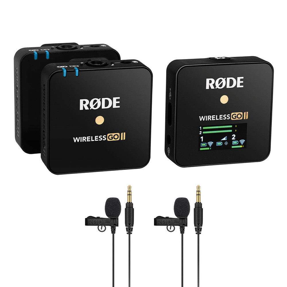 Rode Wireless GO II + 2x Rode Lavalier GO