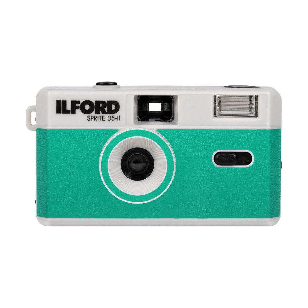 Ilford Sprite 35-II camera Zilver-Blauwgroen