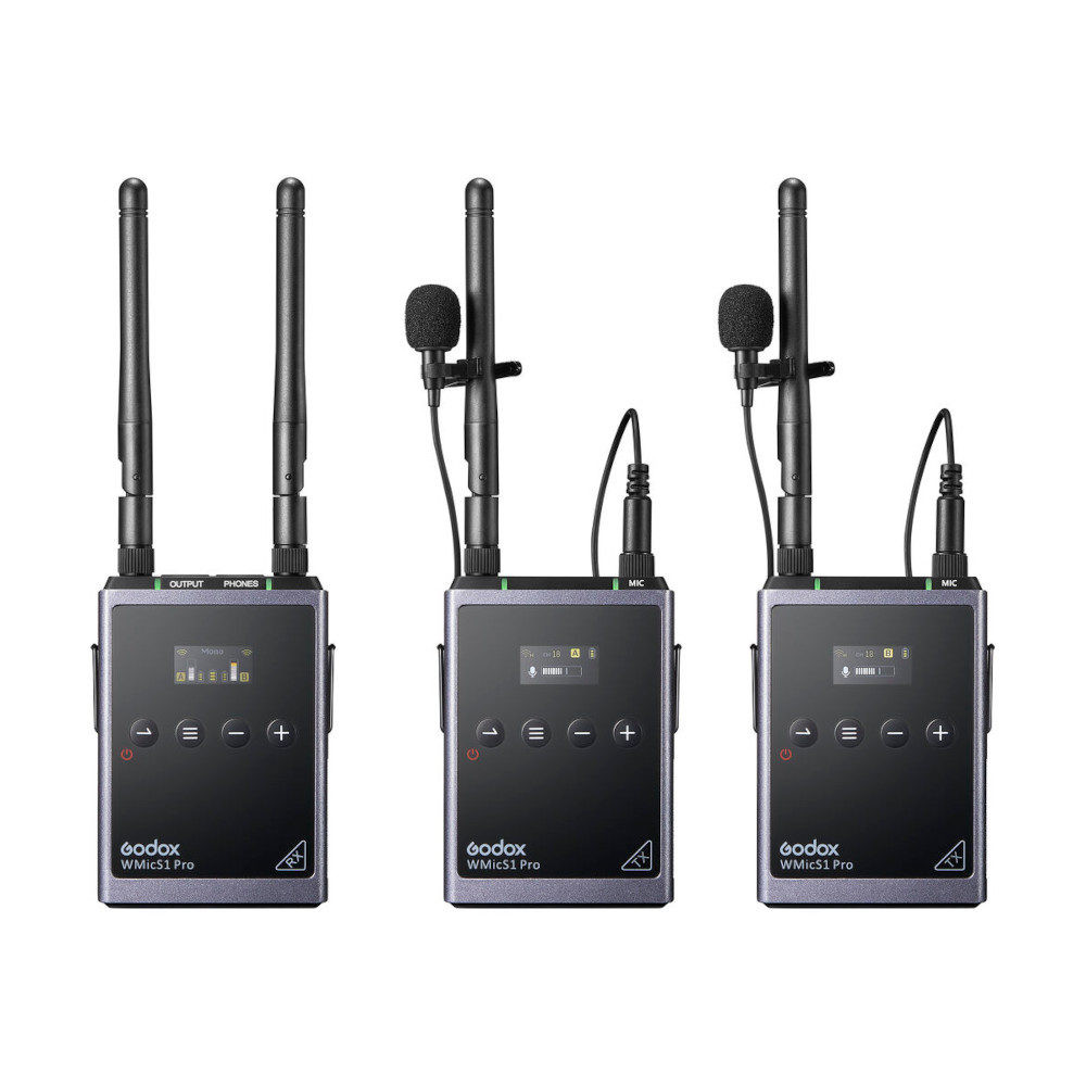 Godox WMicS1 Pro Kit 2 Wireless Microphone System