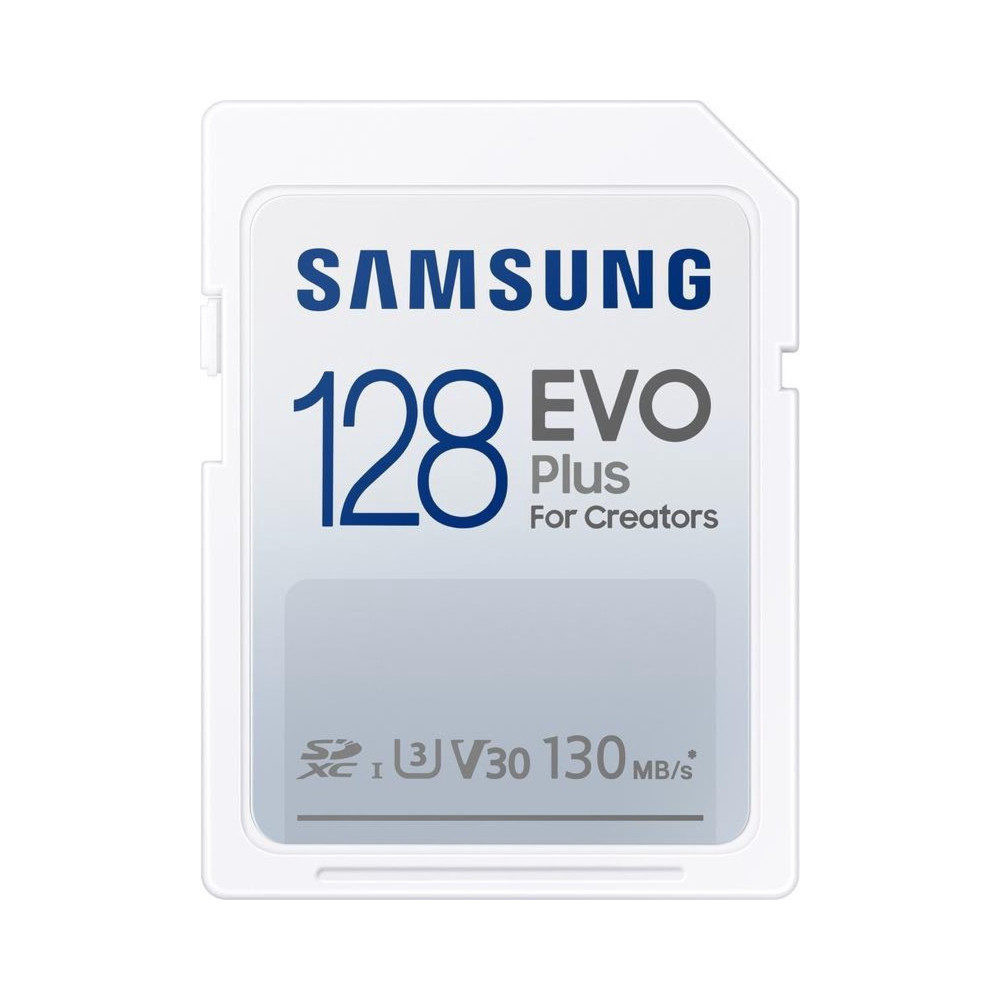 Samsung 128GB Evo Plus SDXC V30 U3 UHS-I geheugenkaart
