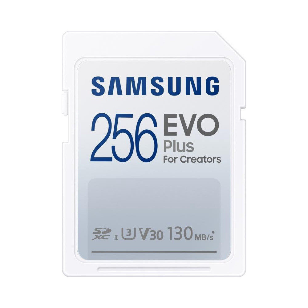 Samsung 256GB Evo Plus SDXC V30 U3 UHS-I geheugenkaart