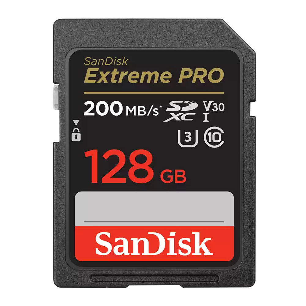 SanDisk 128GB SDXC Extreme Pro UHS-I U3 V30 200MB/s geheugenkaart - Rescue Pro DL 2Y