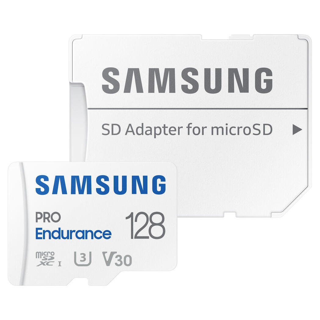 Samsung 128GB Pro Endurance micro SD U1 V10 100MB/s geheugenkaart + adapter