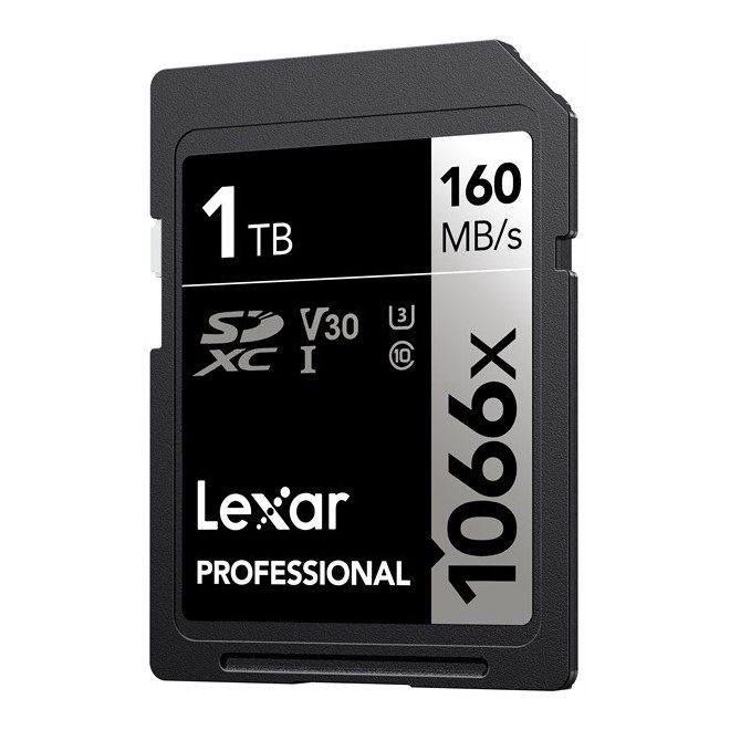 Lexar 1TB SD Pro UHS-I U3 V30 1066x 160MB/s geheugenkaart