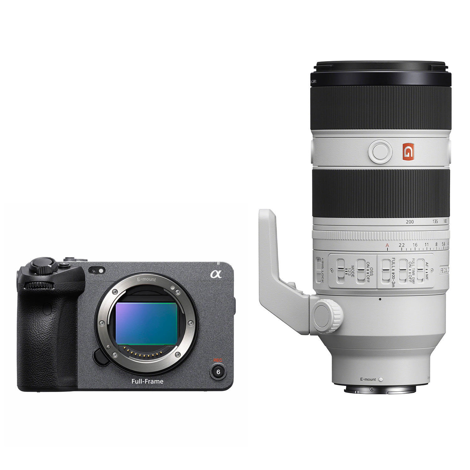 Sony Cinema Line FX3 videocamera + FE 70-200mm f/2.8 GM II