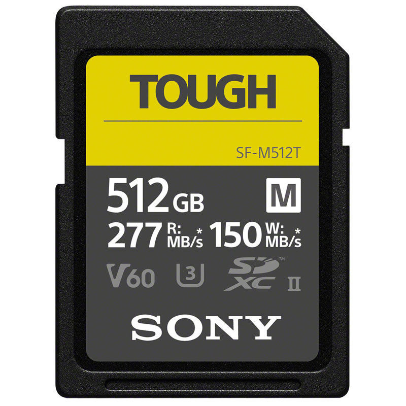 Sony 512GB SD Tough M-series UHS-II 277MB/s geheugenkaart