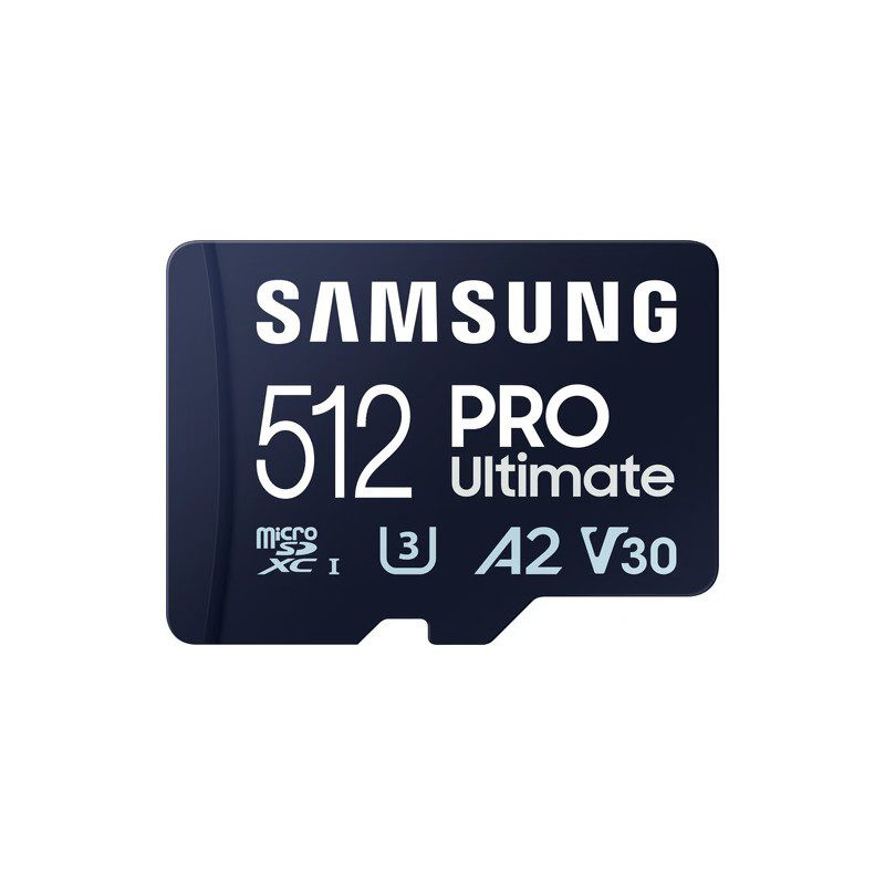 Samsung 512GB Micro SD Pro Ultimate UHS-I U3 A2 V30 200MB/s geheugenkaart