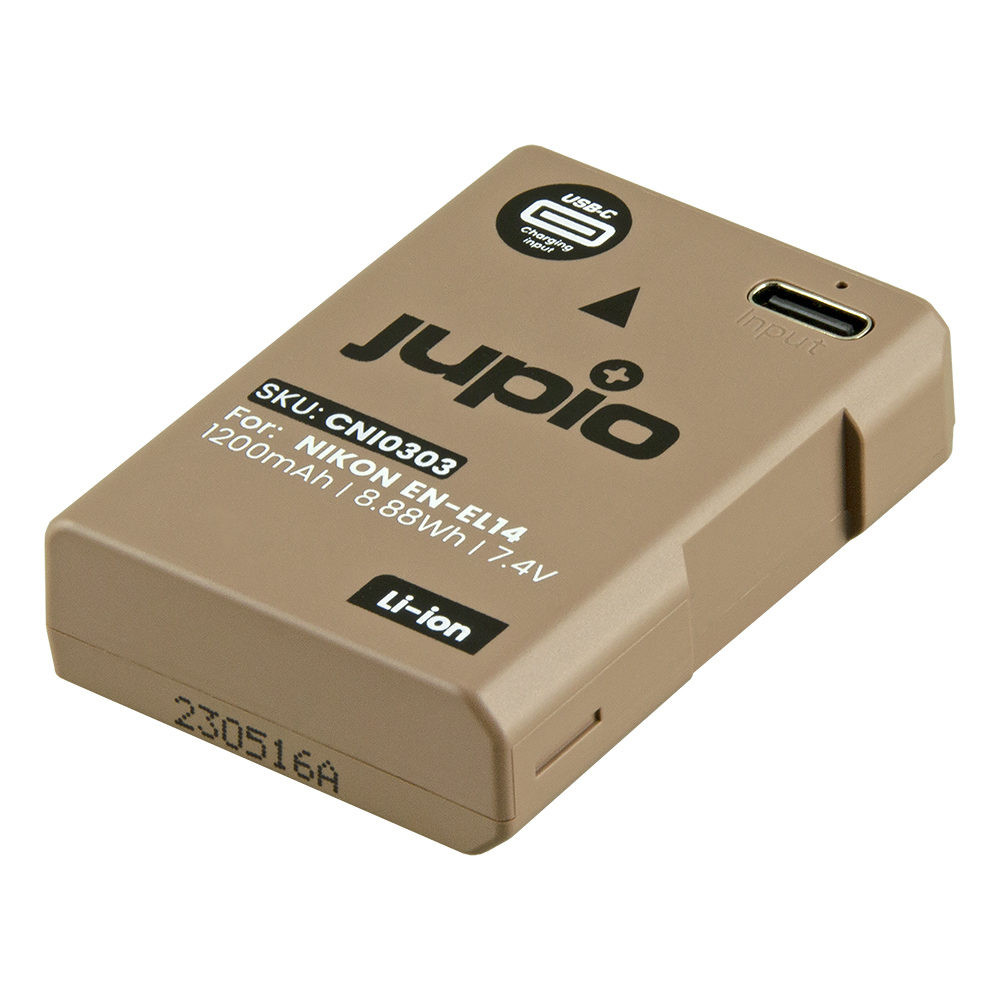 Nikon EN-EL14A accu USB-C (Merk Jupio)