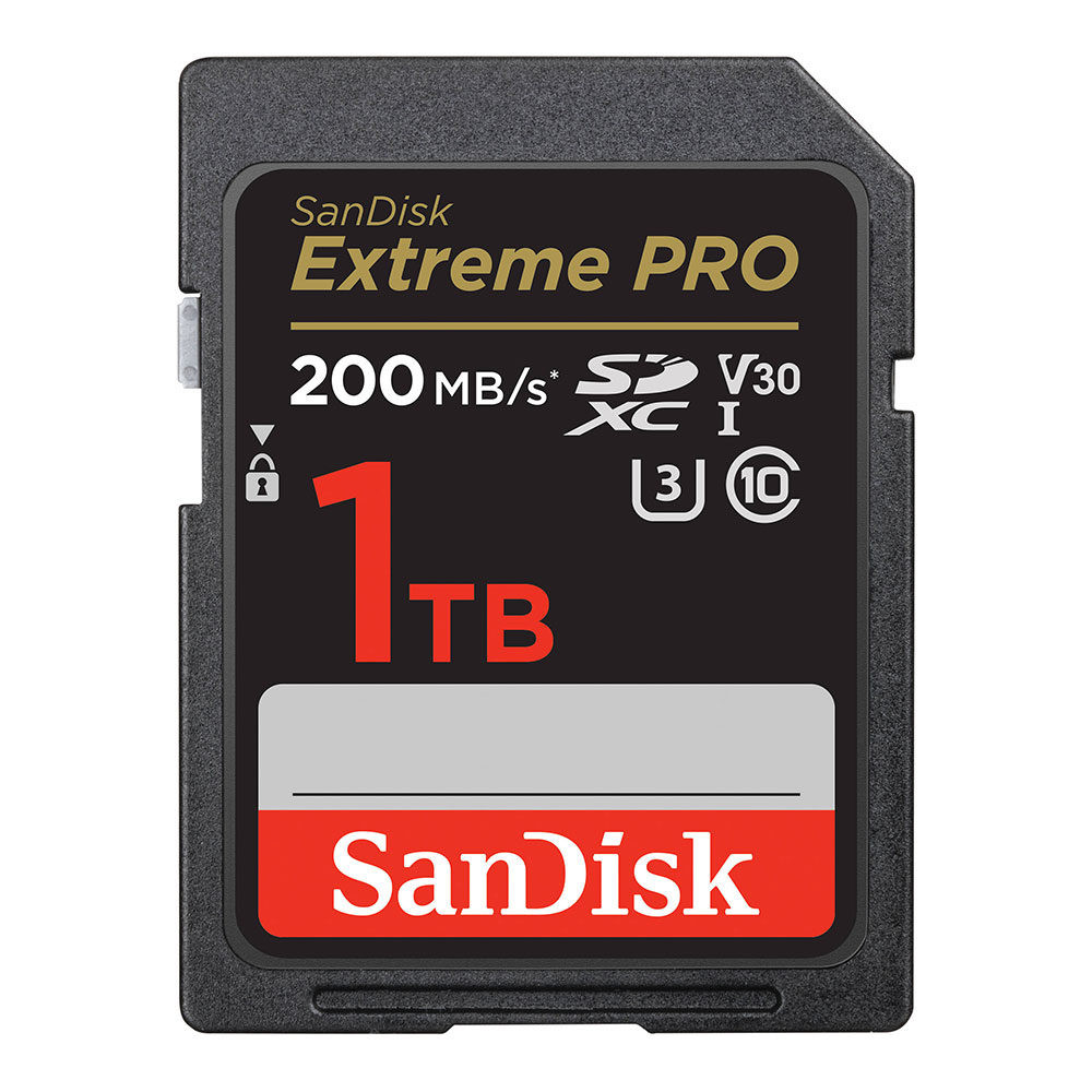 SanDisk 1TB SDXC Extreme Pro UHS-I U3 V30 200MB/s geheugenkaart - Rescue Pro DL 2Y