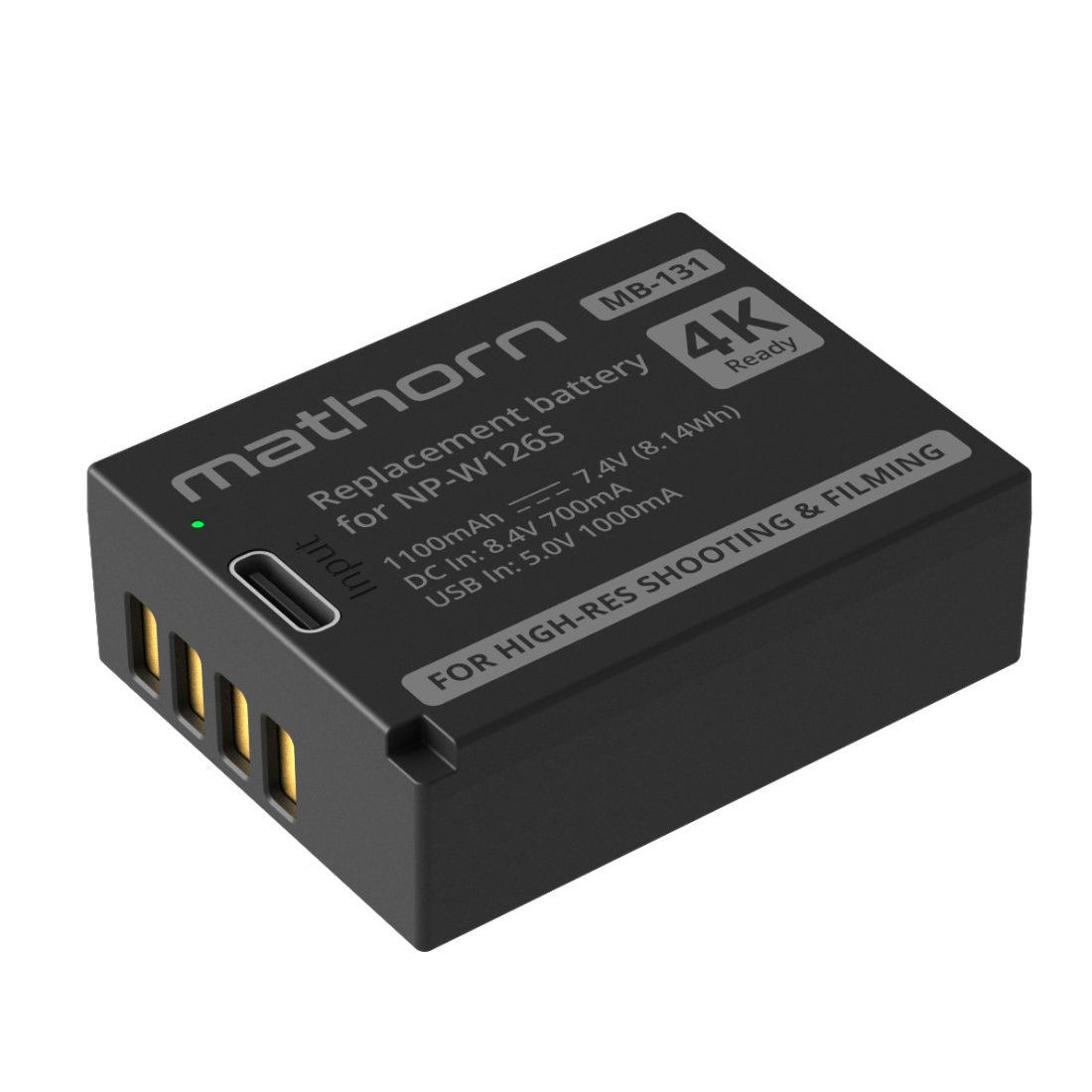 Mathorn MB-131 accu USB-C (Fujifilm NP-W126S)