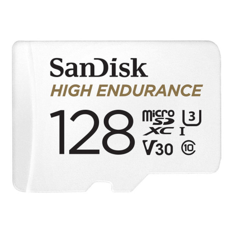 Sandisk 128GB Micro SD High Endurance 100MB/s geheugenkaart + adapter