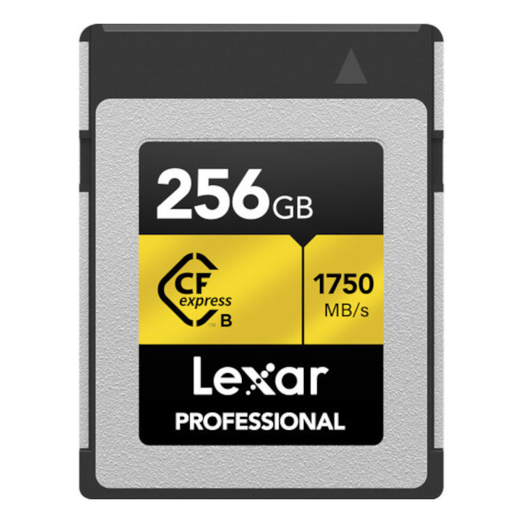 Lexar 256GB Professional GOLD Series CFexpress Type B 1750MB/s geheugenkaart
