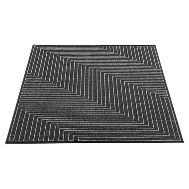 Vloerkleed Otis - zwart - 160x230 cm - Leen Bakker