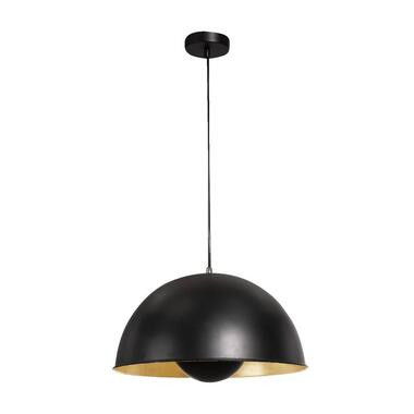 Hanglamp Brugge - zwart/goudkleur - 120xØ40 cm - Leen Bakker