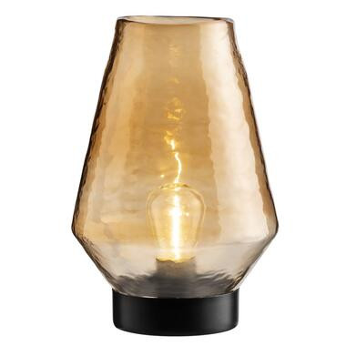 Tafellamp Ronda - bruin - Ø15x22 cm - Leen Bakker