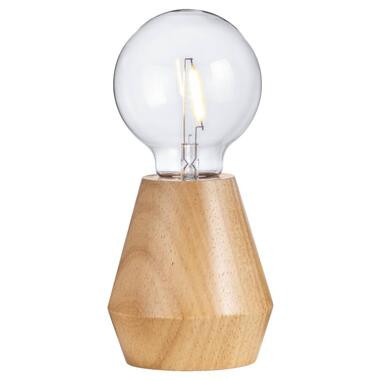 Tafellamp Dwayne LED - naturel - Ø10x12 cm - Leen Bakker