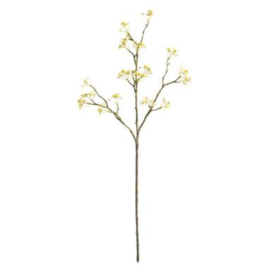 Decoratieve tak Misty Flower - geel - 70 cm - Leen Bakker