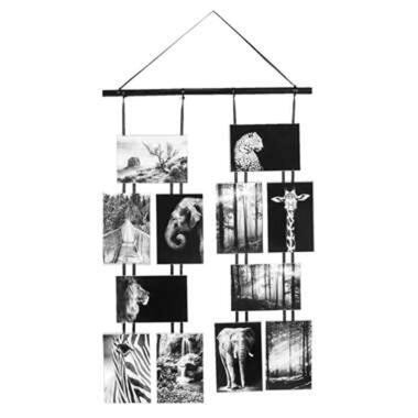 Collage fotolijst Gent - zwart - 80x45x1,5 cm - Leen Bakker