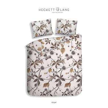 Heckett & Lane dekbedovertrek Abigail - bruin - 240x220 cm - Leen Bakker