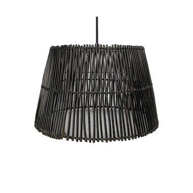 HSM Collection hanglamp Ajay - black wash - Ø48 cm - Leen Bakker