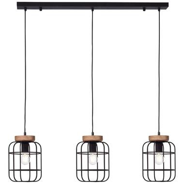 Brilliant hanglamp Gwen 3-lichts - zwart - Leen Bakker