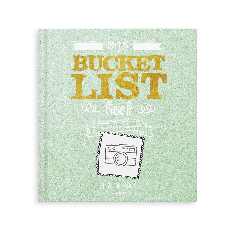 Het Bucketlist boek voor vrienden met namen en foto&apos;s (Softcover)