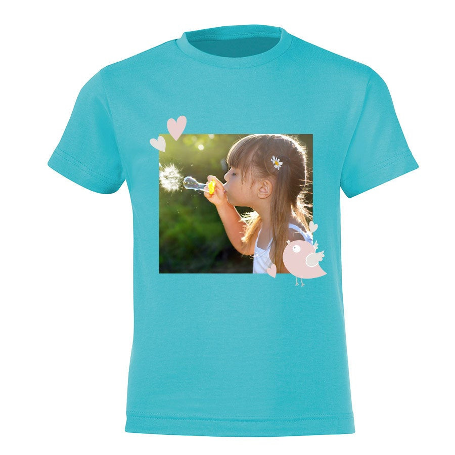 T-shirt voor kinderen bedrukken - Lichtblauw - 2 jaar