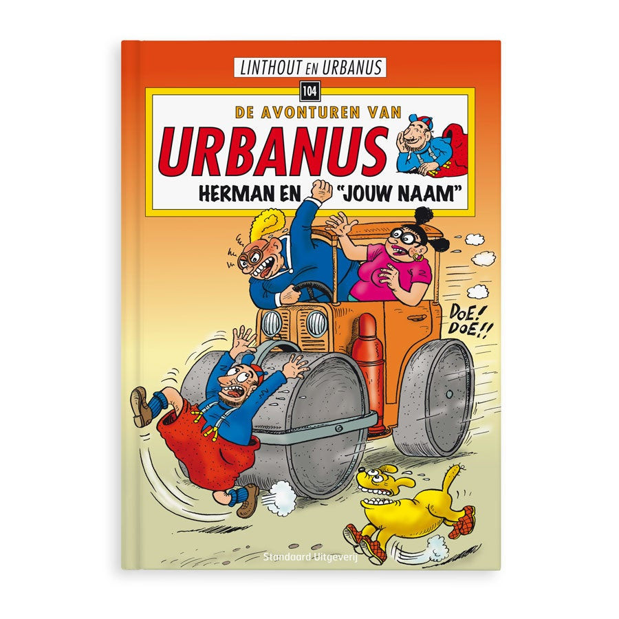 Persoonlijk stripboek met naam en foto - De avonturen van Urbanus &apos;Herman & Hermien&apos; (Hardcover)