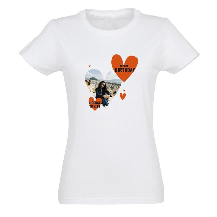T-shirt voor vrouwen bedrukken - Wit - S