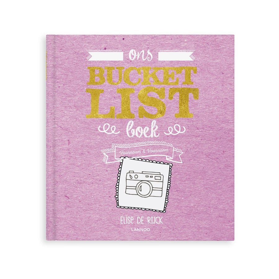 Het Bucketlist boek voor oma&apos;s met namen en foto&apos;s (Softcover)