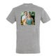 T-shirt voor mannen bedrukken - Grijs - XXL