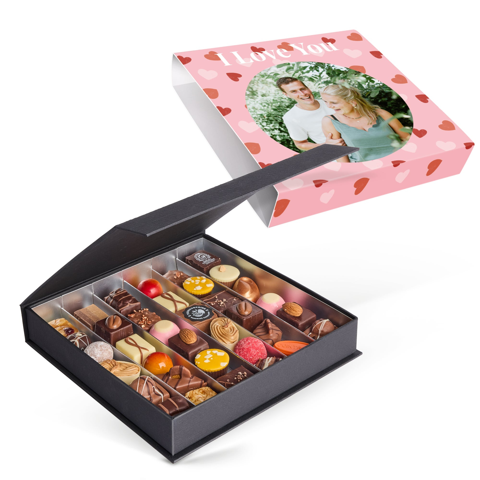Luxe bonbon giftbox bedrukken - Valentijn (36 stuks)