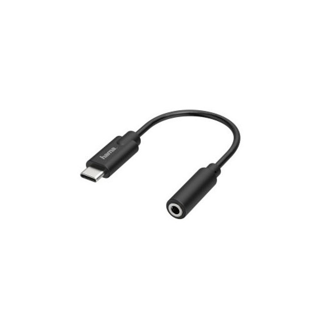 Hama Audio-adapter, USB-C-stekker - 3,5-mm-jack-aansluiting, stereo Mini jack kabel