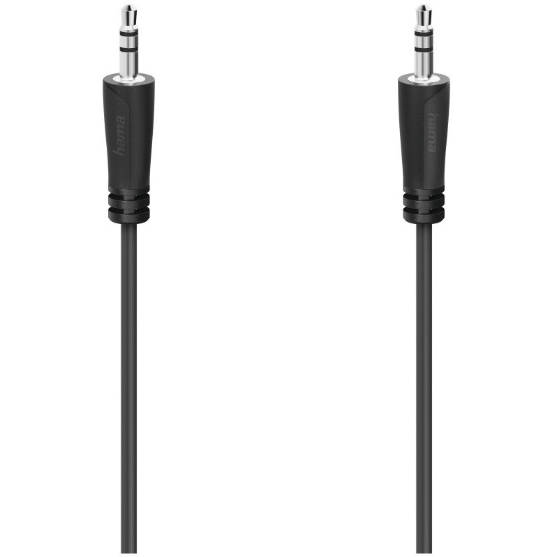 Hama Audiokabel 3,5-mm-jack - 3,5-mm-jack, stereo, 5,0 m Mini jack kabel