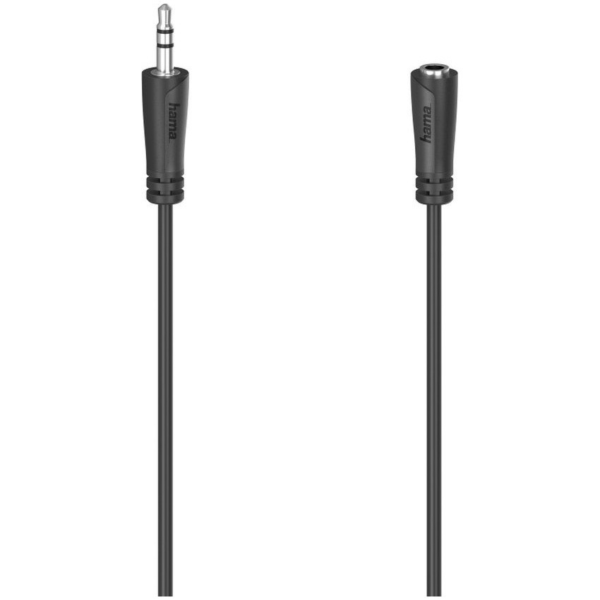 Hama Audio-verlengkabel 3,5-mm-jack - koppeling, stereo, 1,5 m Mini jack kabel