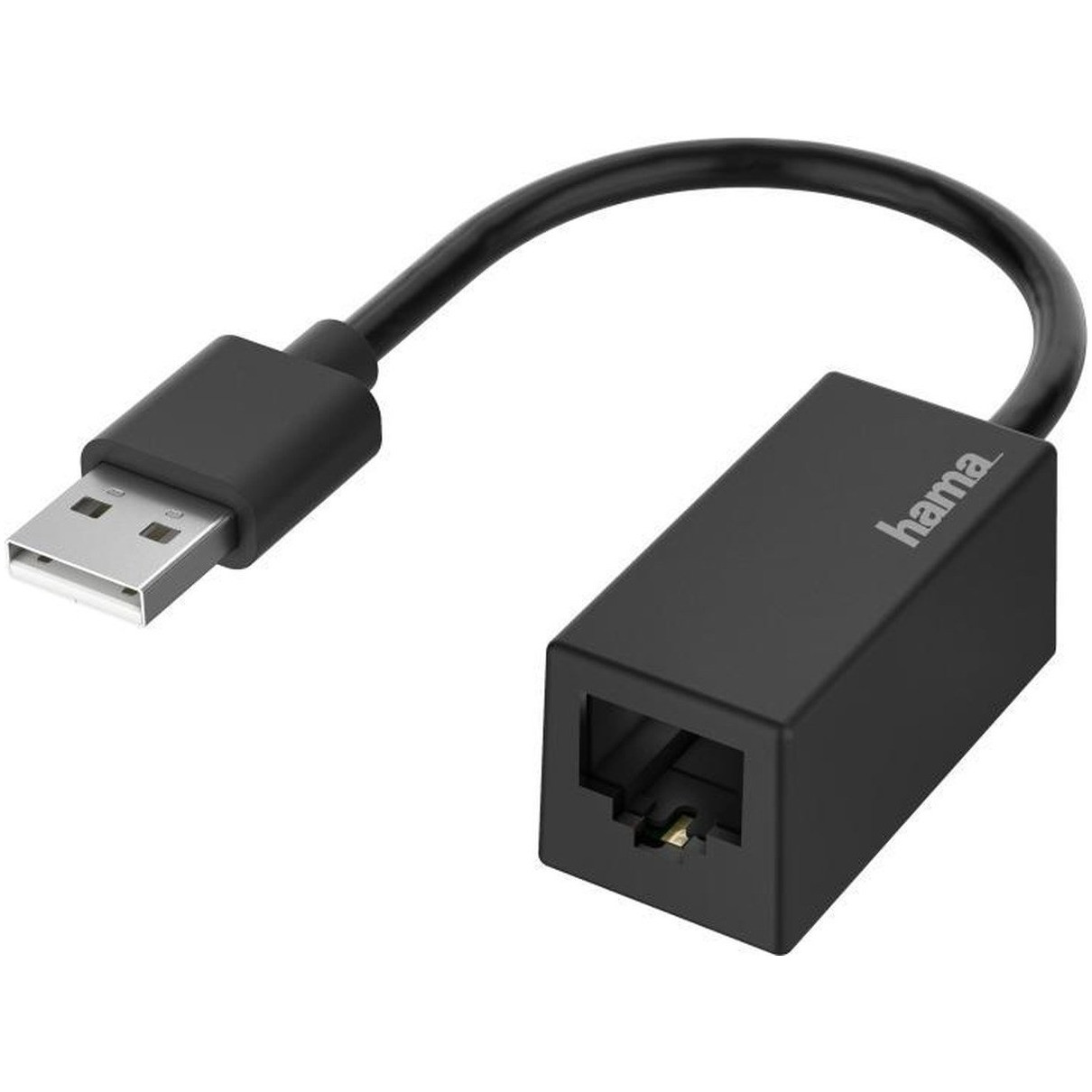 Hama Netwerk-adapter, USB-stekker - LAN/Ethernet-aansluiting, Fast-ethernet UTP kabel