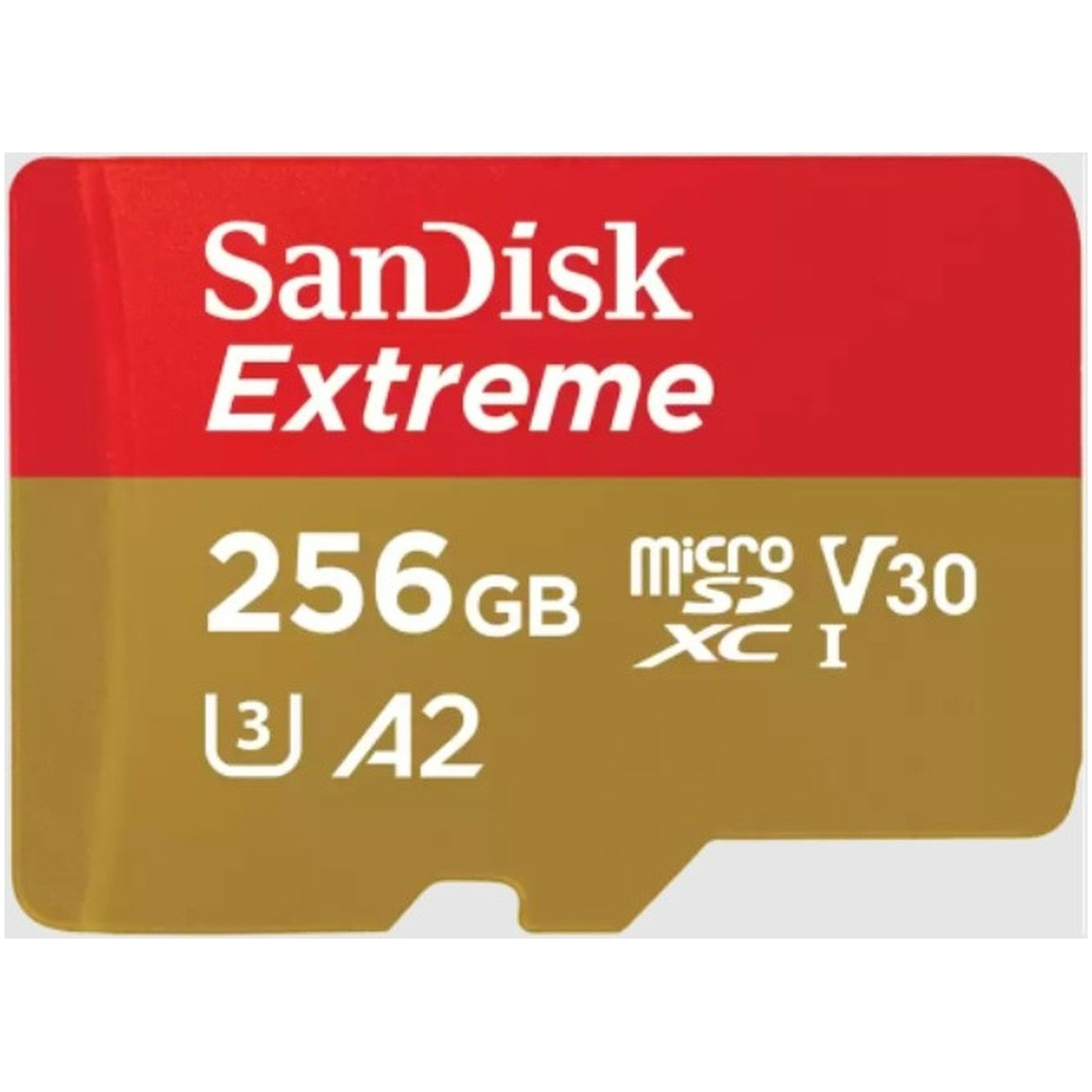 SanDisk MicroSDXC Extreme 256GB 190/130 mb/s - A2 - V30 - SDA - Rescue Pro DL 1Y Micro SD-kaart Rood