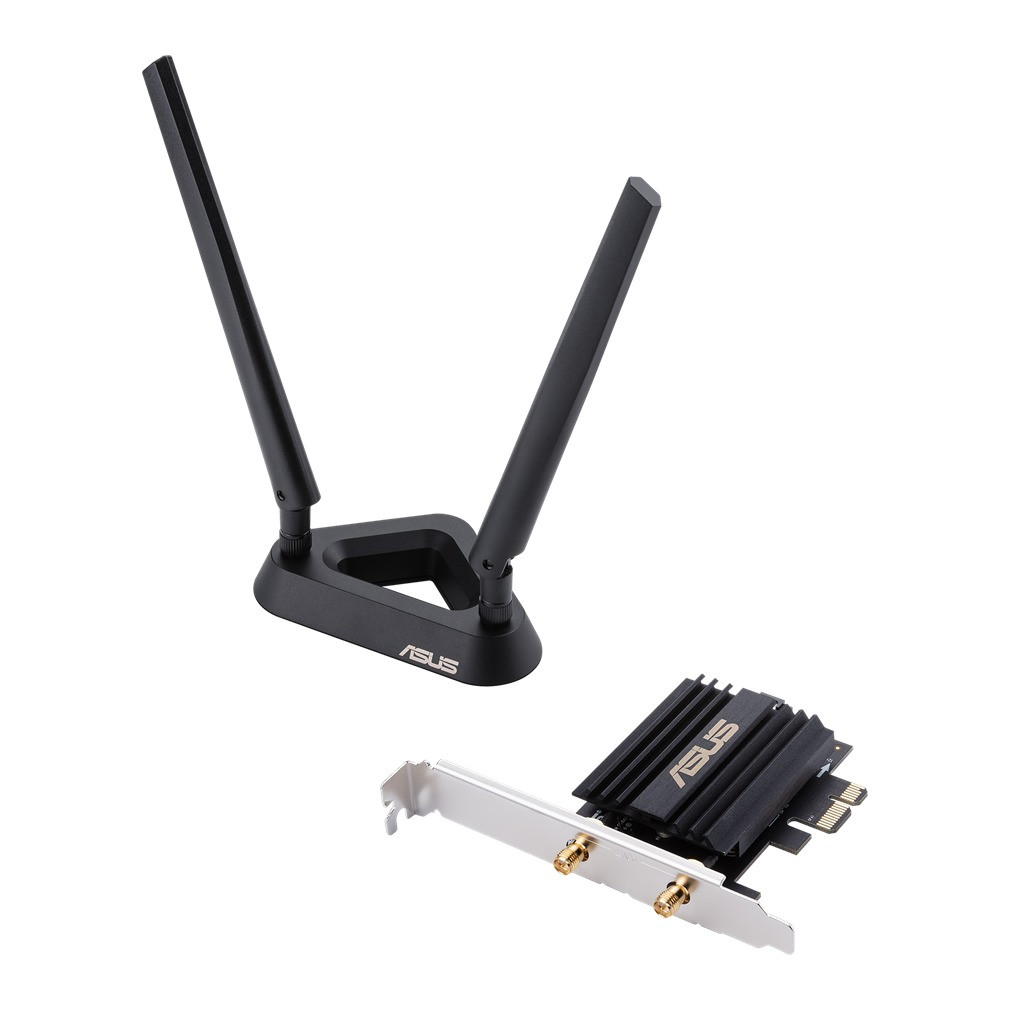 Asus PCE-AX58BT AX3000 dual-band PCI-E Wi-Fi 6 (802.11ax) adapter Wifi adapter Zwart