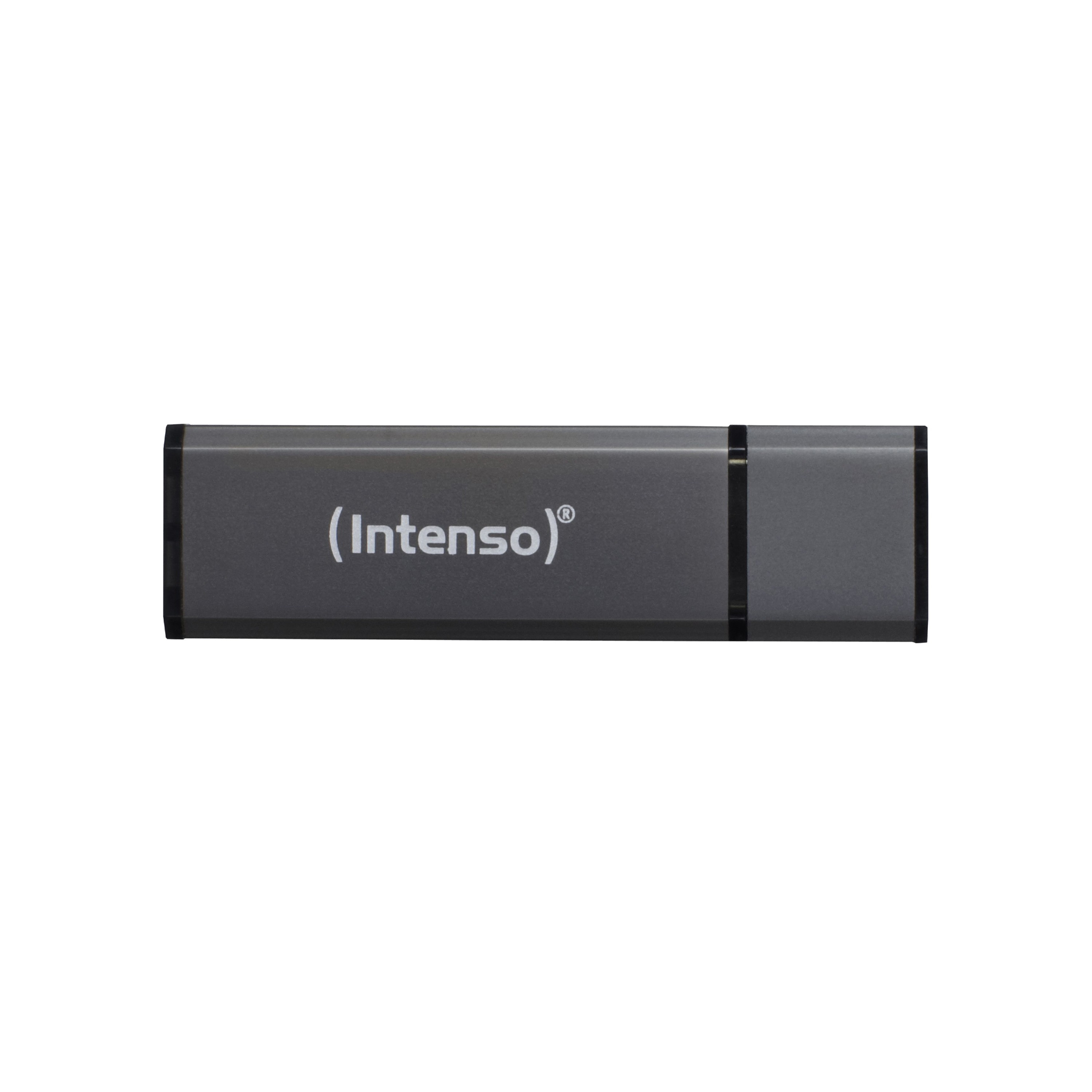 Intenso Alu Line 64GB (USB 2.0) USB-sticks Antraciet