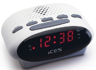 Lenco ICR-210 Wekker radio Wit