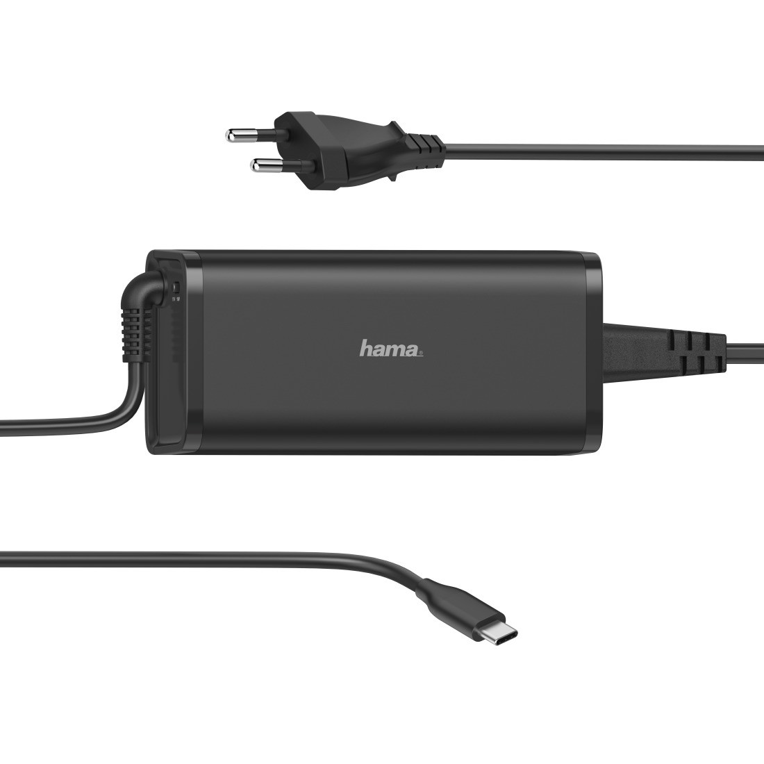 Hama UNIVERSELE USB-C-NOTEBOOK-NETADAPTER, POWER DELIVERY (PD), 5-20V/100W Voeding Zwart